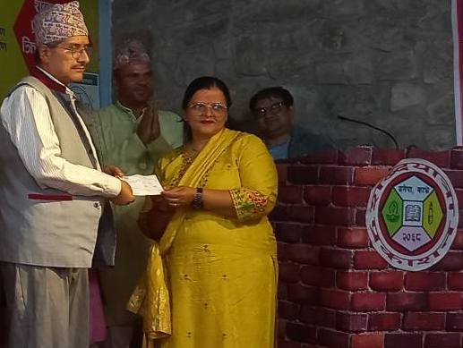 अक्षरसेवी सहयोग कोषमा ११ हजार ३ सय रुपियाँ प्रदान